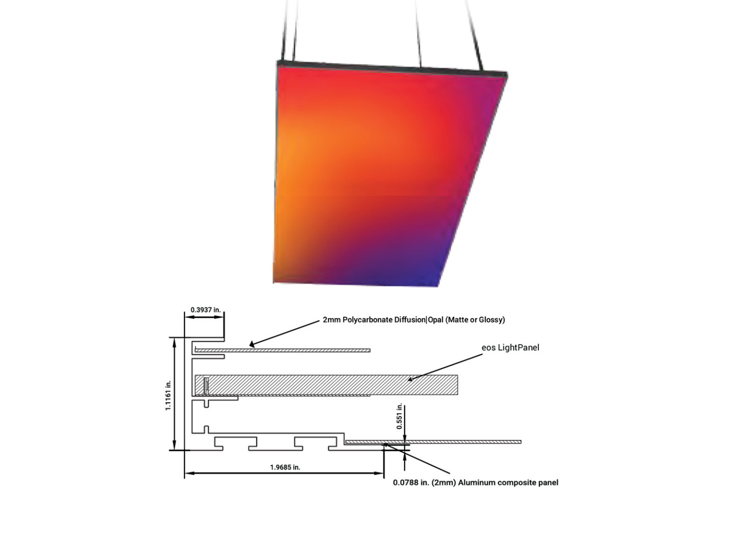 EOS Dynamic Cloud Luminaire product image