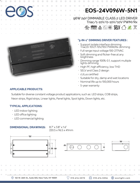 5-in-1 Dimmable Driver